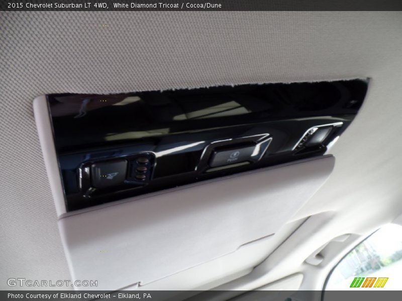 White Diamond Tricoat / Cocoa/Dune 2015 Chevrolet Suburban LT 4WD