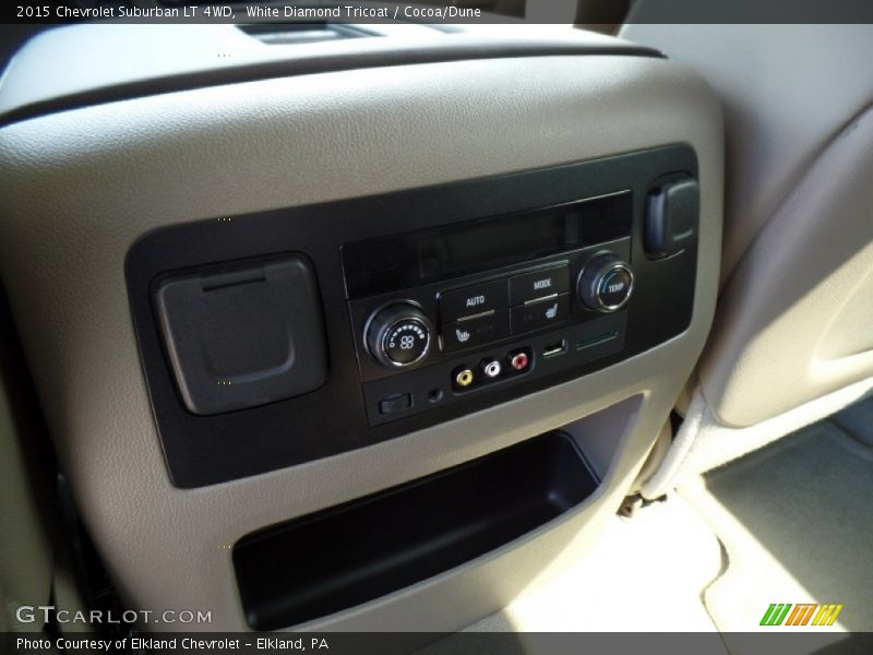 White Diamond Tricoat / Cocoa/Dune 2015 Chevrolet Suburban LT 4WD