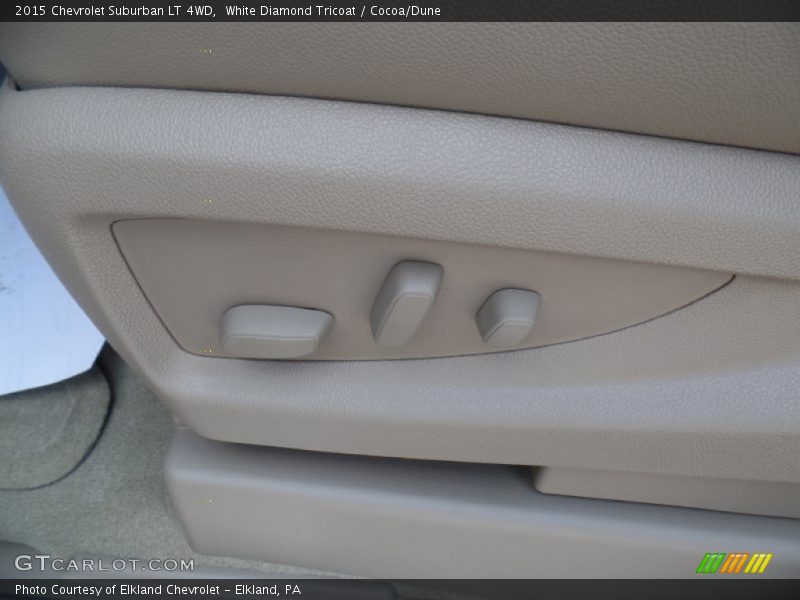 White Diamond Tricoat / Cocoa/Dune 2015 Chevrolet Suburban LT 4WD