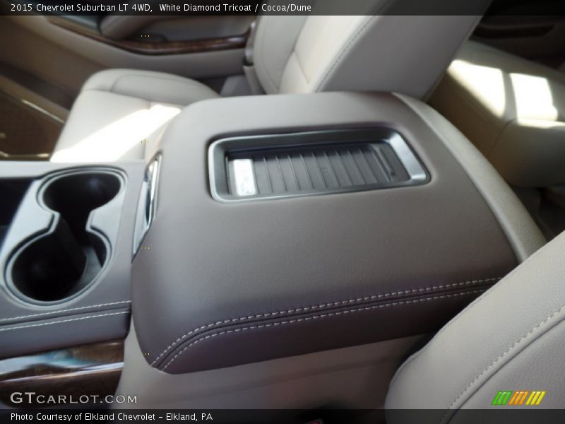 White Diamond Tricoat / Cocoa/Dune 2015 Chevrolet Suburban LT 4WD