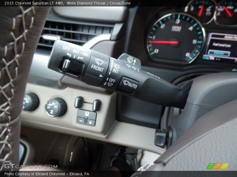 White Diamond Tricoat / Cocoa/Dune 2015 Chevrolet Suburban LT 4WD