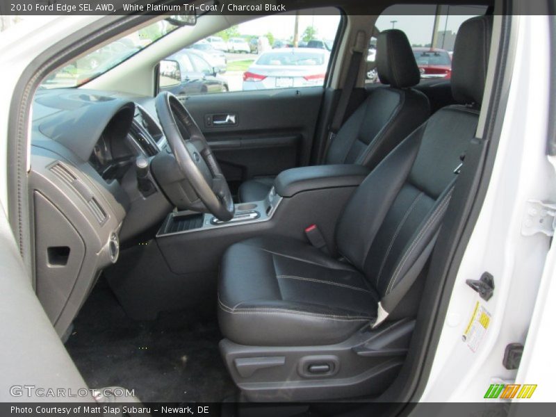 White Platinum Tri-Coat / Charcoal Black 2010 Ford Edge SEL AWD