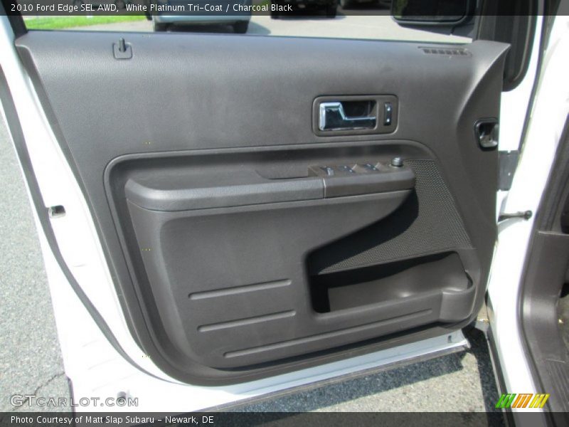White Platinum Tri-Coat / Charcoal Black 2010 Ford Edge SEL AWD