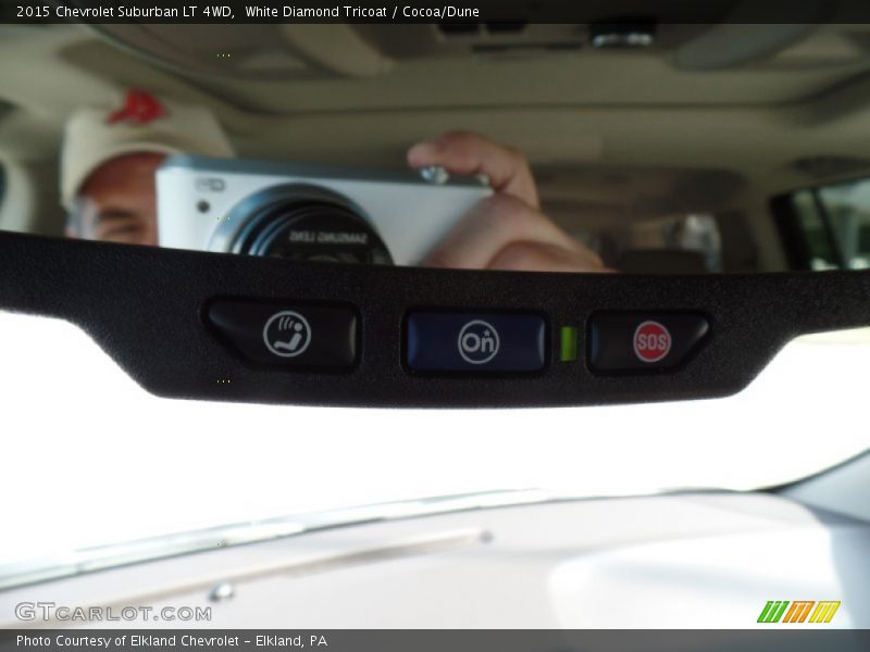 White Diamond Tricoat / Cocoa/Dune 2015 Chevrolet Suburban LT 4WD