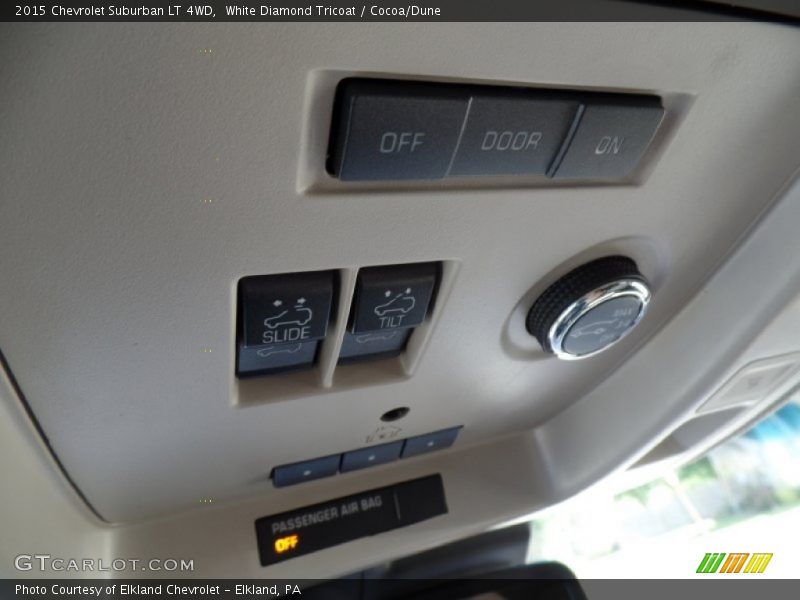White Diamond Tricoat / Cocoa/Dune 2015 Chevrolet Suburban LT 4WD