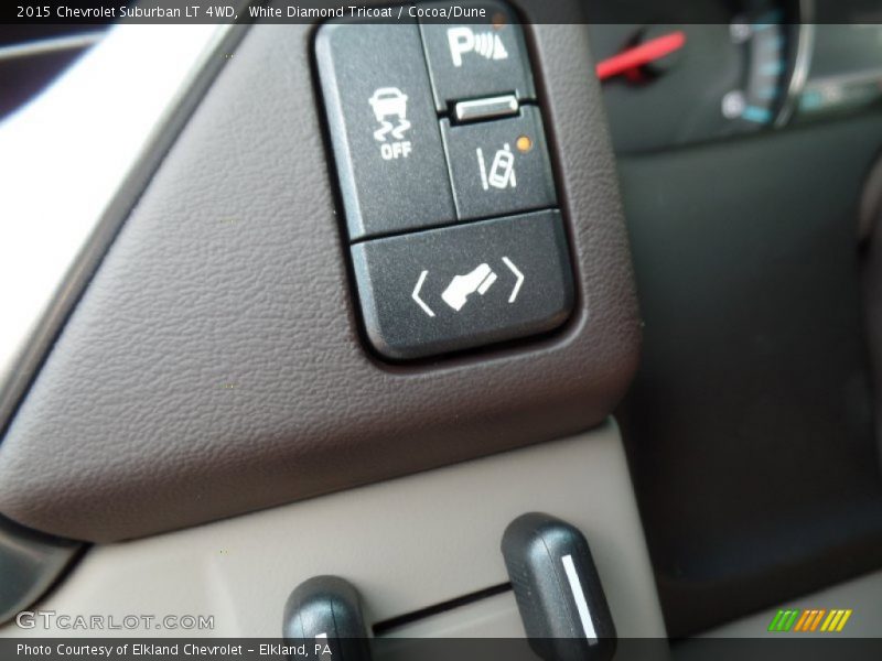 White Diamond Tricoat / Cocoa/Dune 2015 Chevrolet Suburban LT 4WD