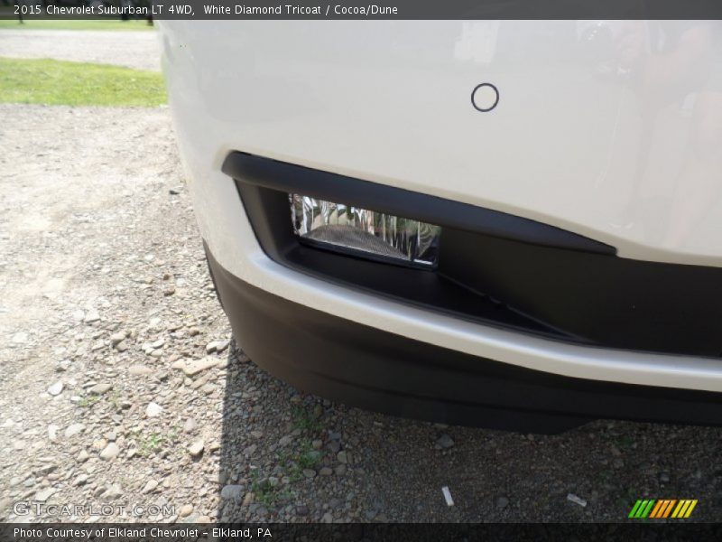 White Diamond Tricoat / Cocoa/Dune 2015 Chevrolet Suburban LT 4WD