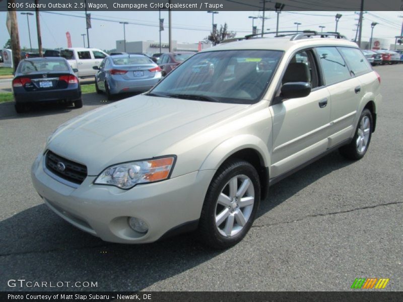 Champagne Gold Opalescent / Taupe 2006 Subaru Outback 2.5i Wagon