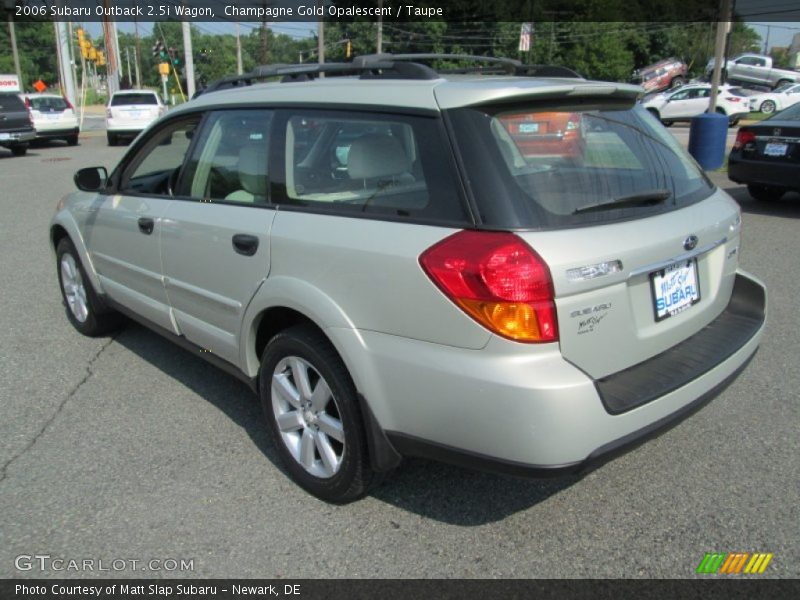 Champagne Gold Opalescent / Taupe 2006 Subaru Outback 2.5i Wagon