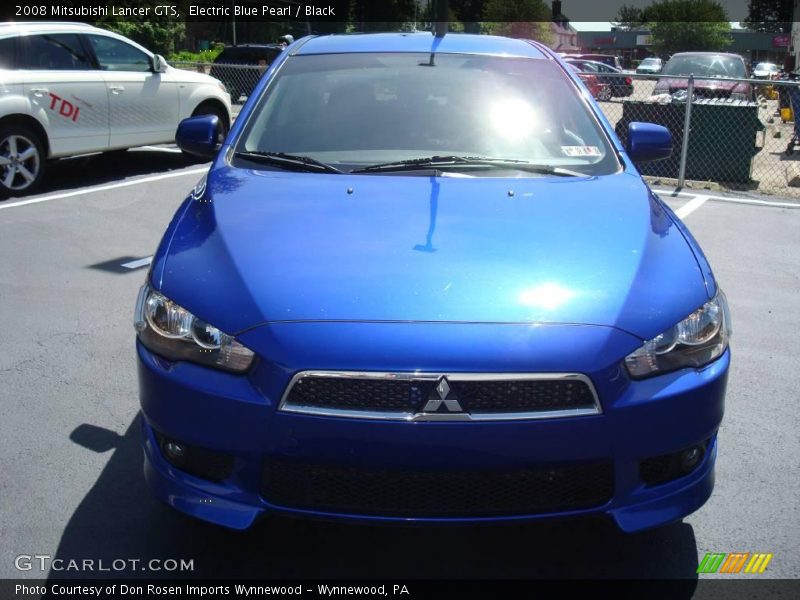 Electric Blue Pearl / Black 2008 Mitsubishi Lancer GTS