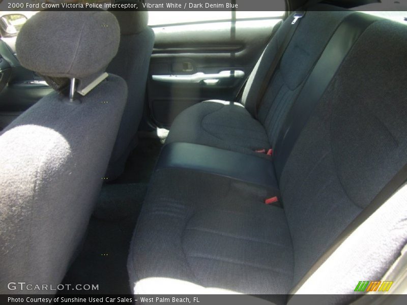 Vibrant White / Dark Denim Blue 2000 Ford Crown Victoria Police Interceptor