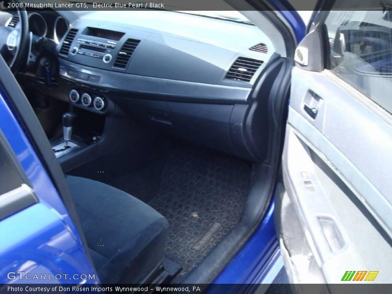 Electric Blue Pearl / Black 2008 Mitsubishi Lancer GTS