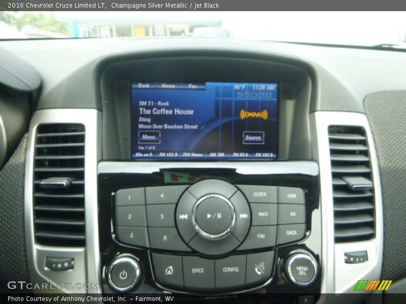 Champagne Silver Metallic / Jet Black 2016 Chevrolet Cruze Limited LT