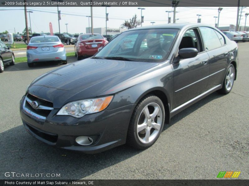 Quartz Silver Metallic / Off Black 2009 Subaru Legacy 2.5i Limited Sedan