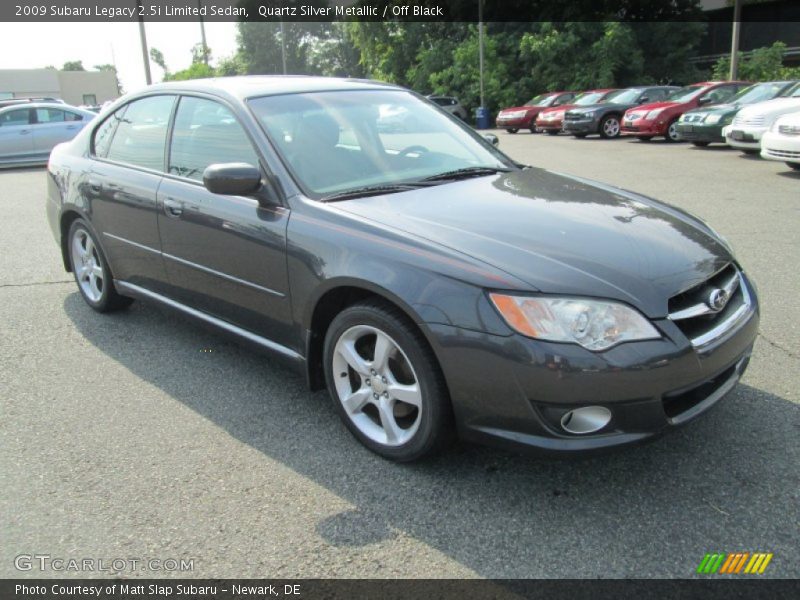 Quartz Silver Metallic / Off Black 2009 Subaru Legacy 2.5i Limited Sedan