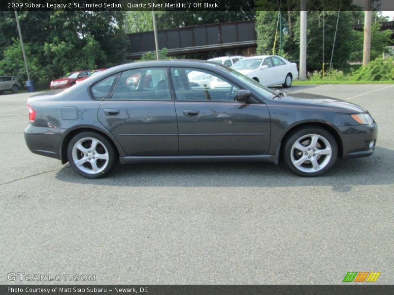 Quartz Silver Metallic / Off Black 2009 Subaru Legacy 2.5i Limited Sedan