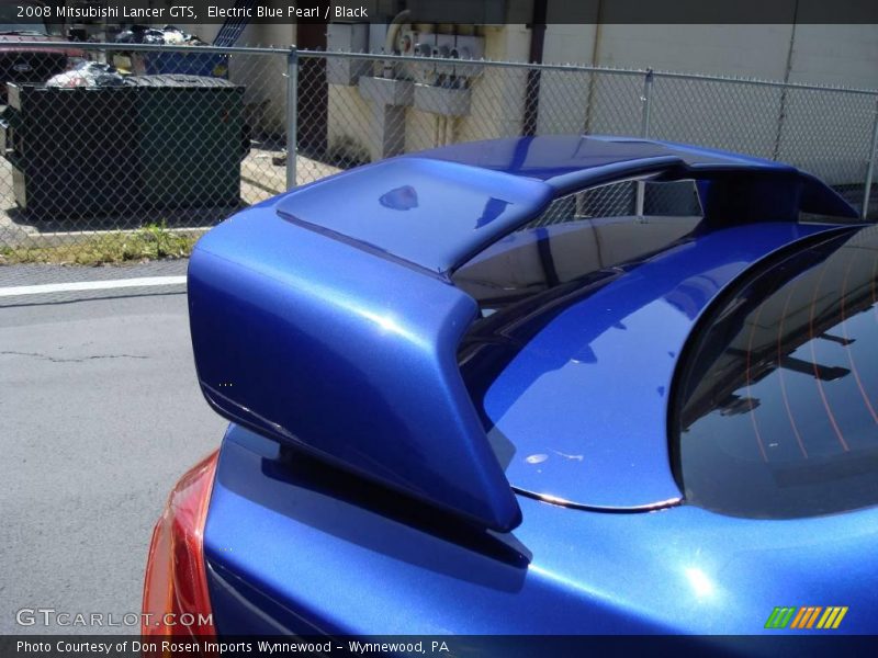 Electric Blue Pearl / Black 2008 Mitsubishi Lancer GTS