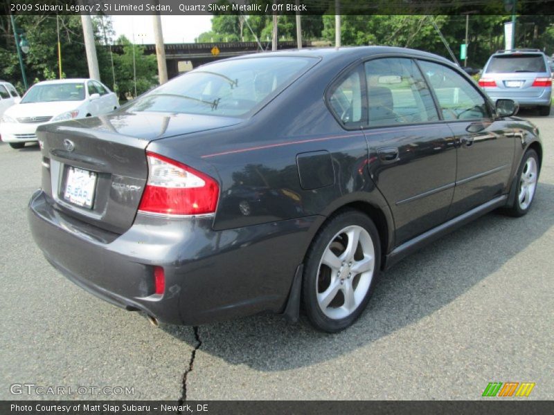 Quartz Silver Metallic / Off Black 2009 Subaru Legacy 2.5i Limited Sedan