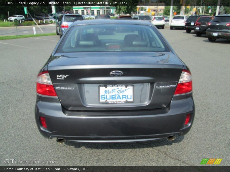 Quartz Silver Metallic / Off Black 2009 Subaru Legacy 2.5i Limited Sedan
