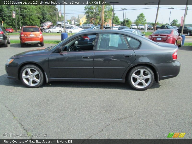 Quartz Silver Metallic / Off Black 2009 Subaru Legacy 2.5i Limited Sedan