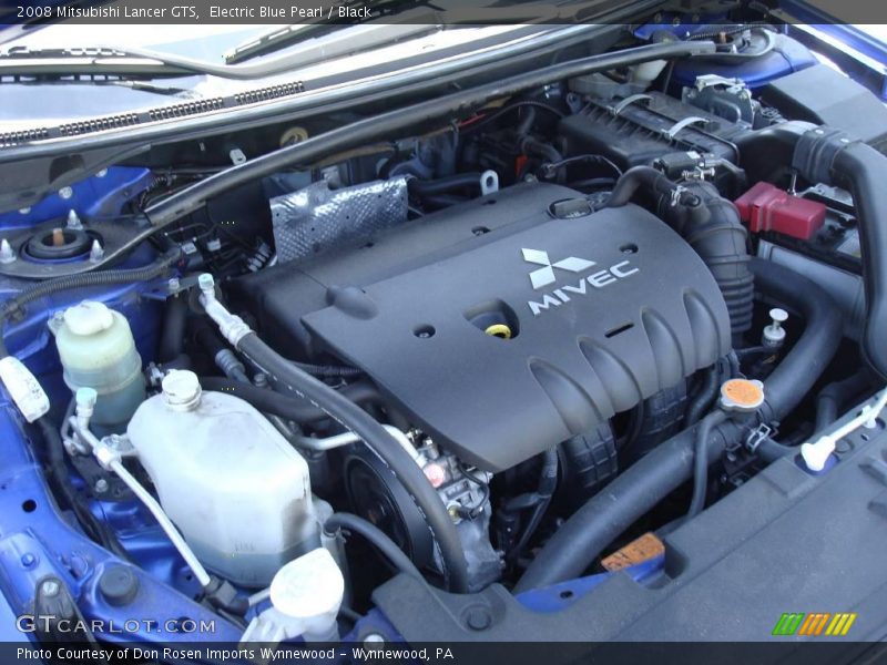 Electric Blue Pearl / Black 2008 Mitsubishi Lancer GTS