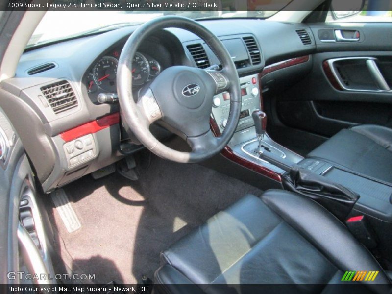 Quartz Silver Metallic / Off Black 2009 Subaru Legacy 2.5i Limited Sedan