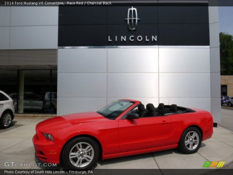 Race Red / Charcoal Black 2014 Ford Mustang V6 Convertible