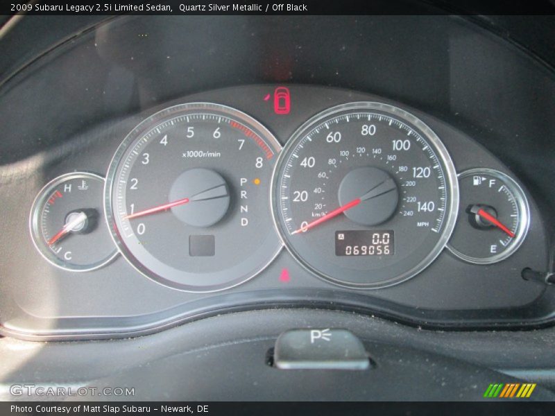 Quartz Silver Metallic / Off Black 2009 Subaru Legacy 2.5i Limited Sedan