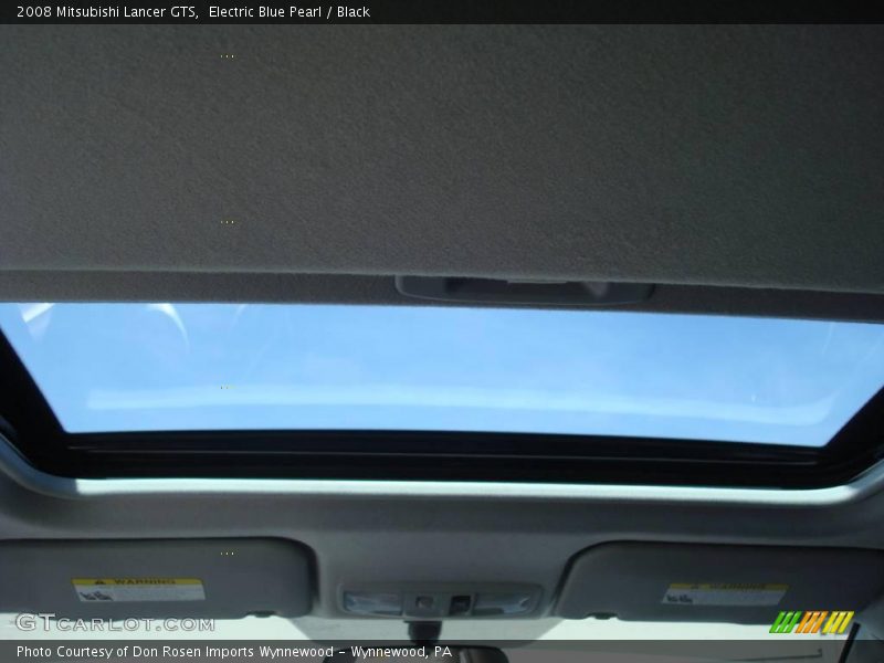 Electric Blue Pearl / Black 2008 Mitsubishi Lancer GTS