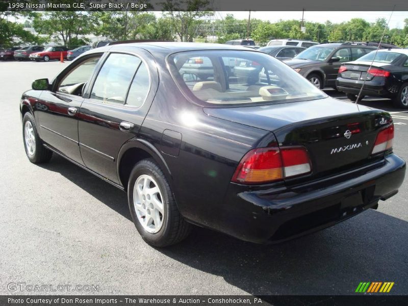 Super Black / Beige 1998 Nissan Maxima GLE