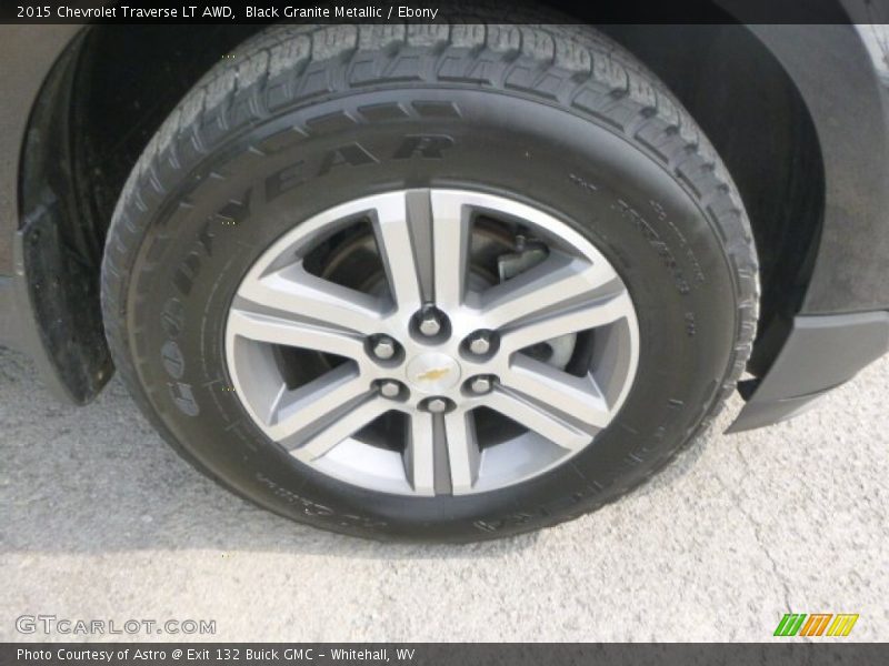 Black Granite Metallic / Ebony 2015 Chevrolet Traverse LT AWD