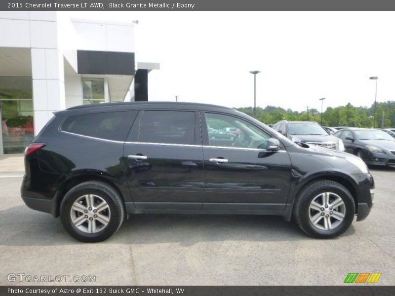 Black Granite Metallic / Ebony 2015 Chevrolet Traverse LT AWD