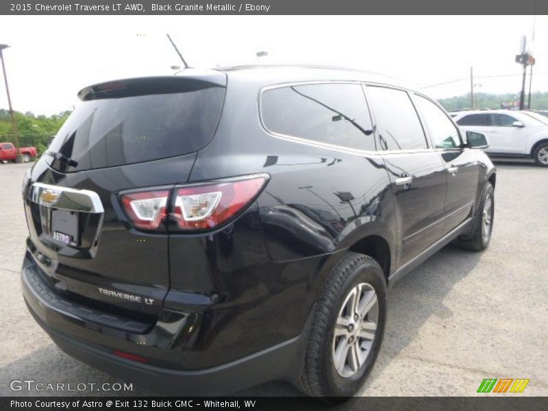 Black Granite Metallic / Ebony 2015 Chevrolet Traverse LT AWD