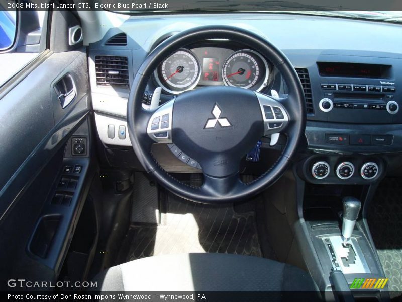 Electric Blue Pearl / Black 2008 Mitsubishi Lancer GTS