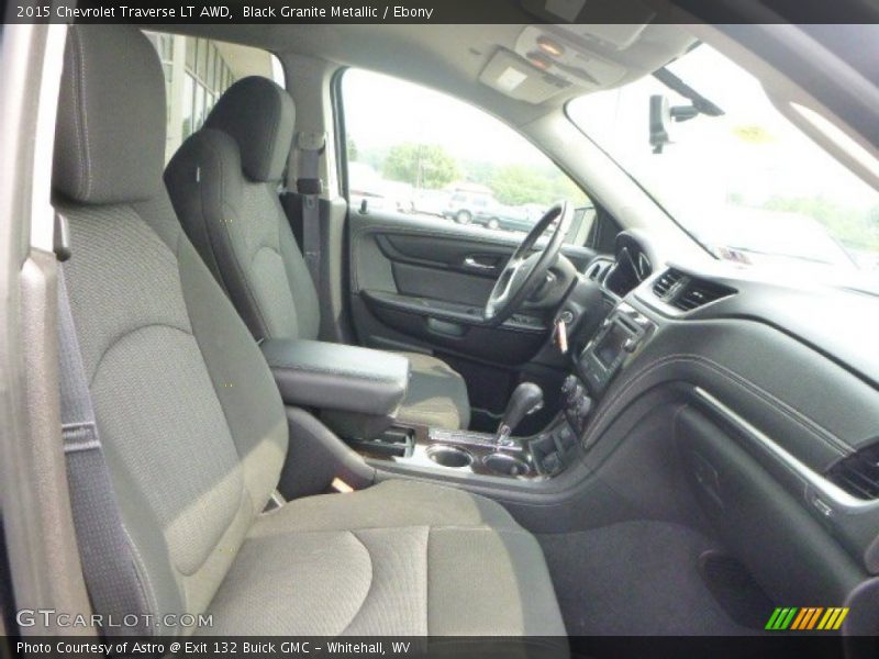 Black Granite Metallic / Ebony 2015 Chevrolet Traverse LT AWD
