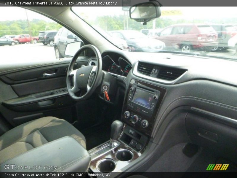 Black Granite Metallic / Ebony 2015 Chevrolet Traverse LT AWD