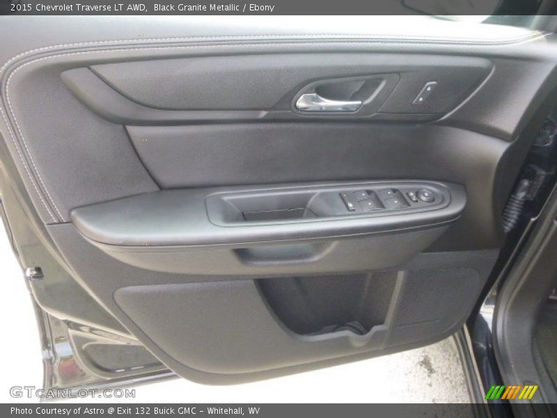 Black Granite Metallic / Ebony 2015 Chevrolet Traverse LT AWD
