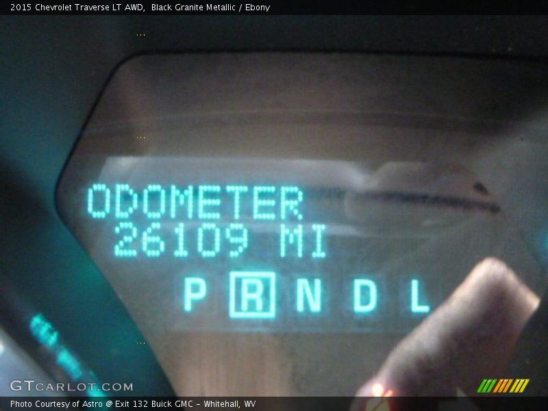 Black Granite Metallic / Ebony 2015 Chevrolet Traverse LT AWD