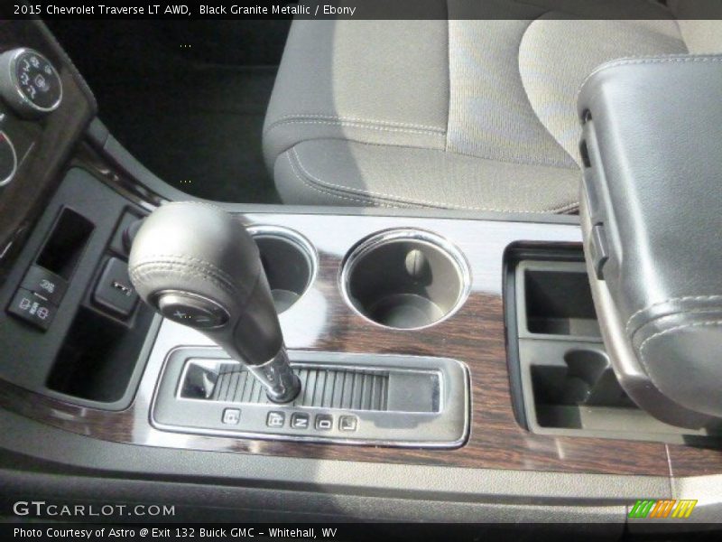 Black Granite Metallic / Ebony 2015 Chevrolet Traverse LT AWD