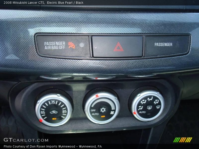 Electric Blue Pearl / Black 2008 Mitsubishi Lancer GTS