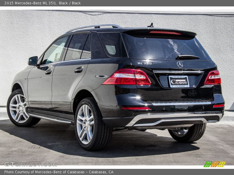 Black / Black 2015 Mercedes-Benz ML 350