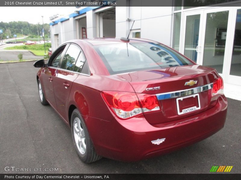 Siren Red Tintcoat / Jet Black 2016 Chevrolet Cruze Limited LT