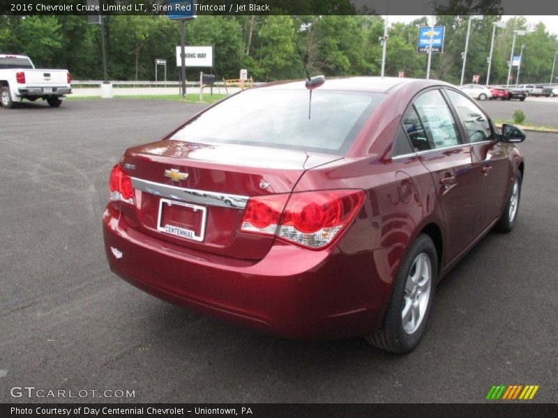 Siren Red Tintcoat / Jet Black 2016 Chevrolet Cruze Limited LT