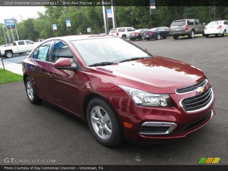 Siren Red Tintcoat / Jet Black 2016 Chevrolet Cruze Limited LT