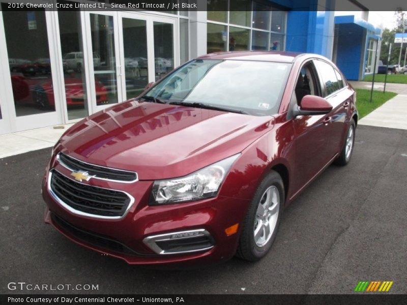 Siren Red Tintcoat / Jet Black 2016 Chevrolet Cruze Limited LT