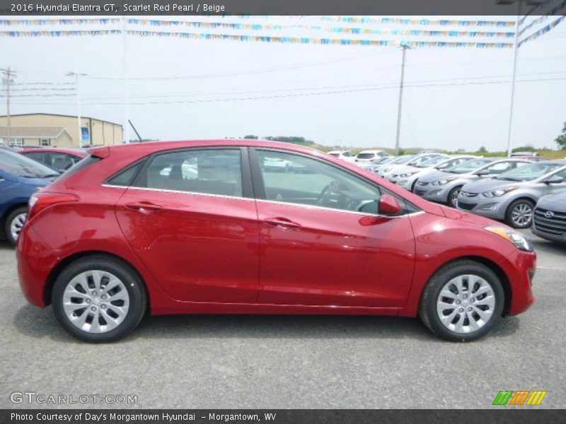 Scarlet Red Pearl / Beige 2016 Hyundai Elantra GT