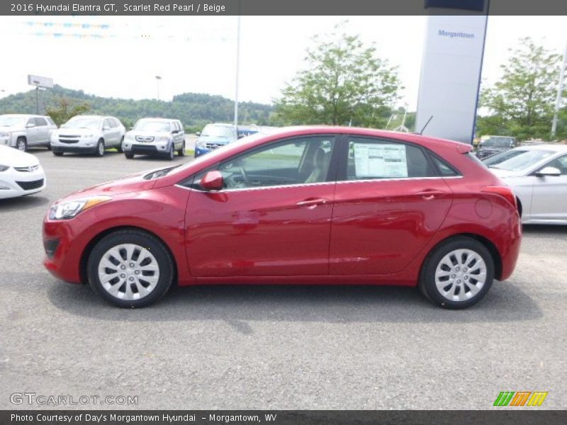 Scarlet Red Pearl / Beige 2016 Hyundai Elantra GT