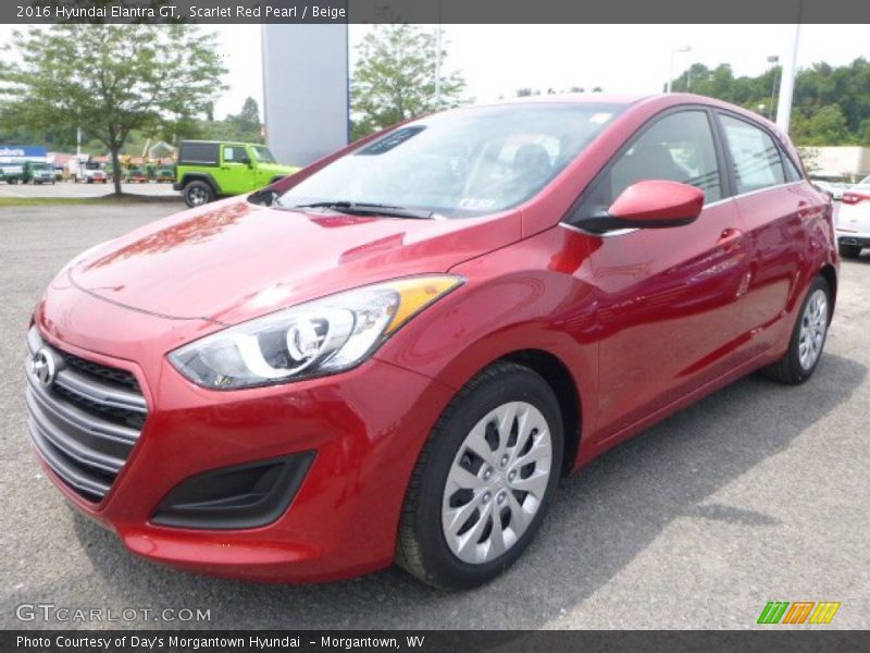 Scarlet Red Pearl / Beige 2016 Hyundai Elantra GT