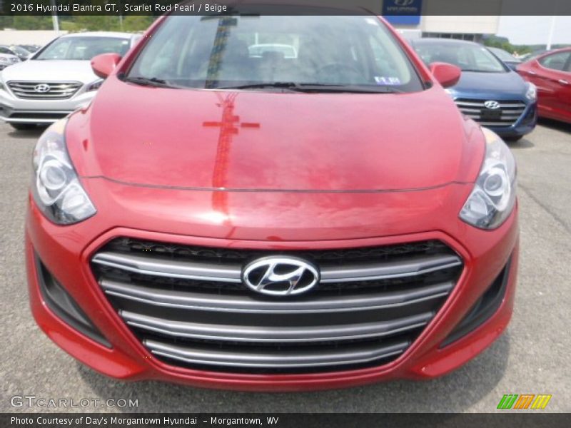 Scarlet Red Pearl / Beige 2016 Hyundai Elantra GT