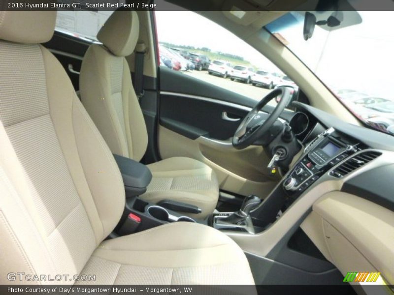 Scarlet Red Pearl / Beige 2016 Hyundai Elantra GT